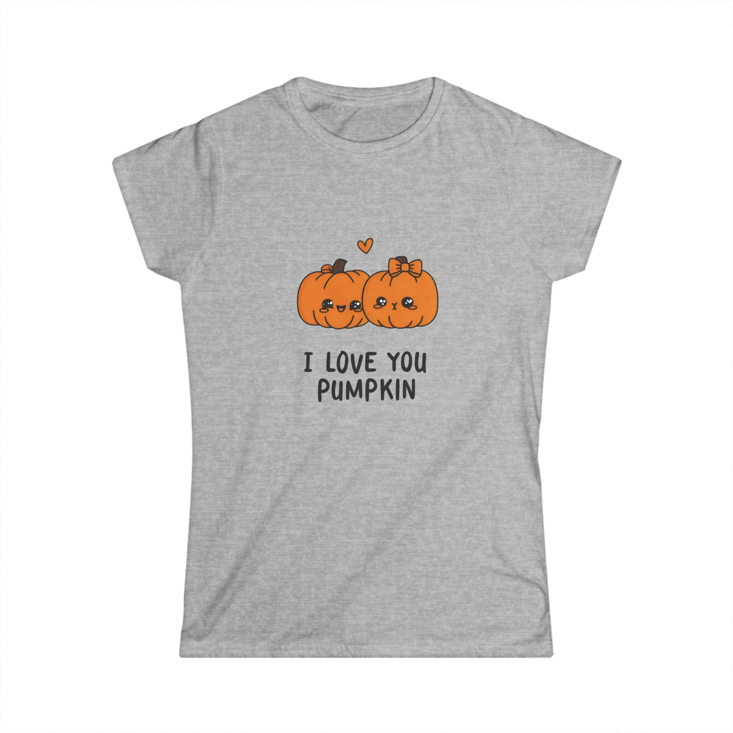 I Love You Pumpkin Women's Softstyle Cute Couples Tee