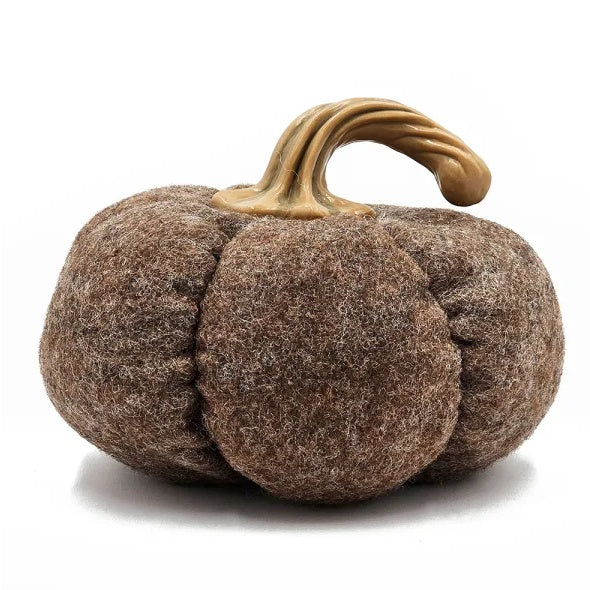 Set Of 3, 8.3x8.3x5.5 Brown Pumpkin, Pumpkin Ornament Decor For Holiday Harvest Festival Fall Festival Thanksgiving
