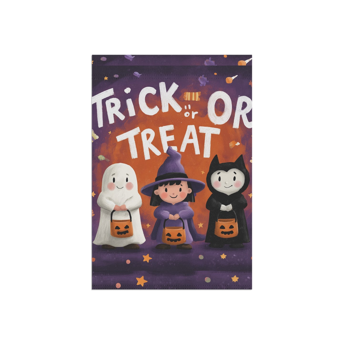 Halloween Garden Banner, Trick or Treat Outdoor Decor, Festive Yard Sign, Fall Celebration Decoration, Spooky House Warming Gift