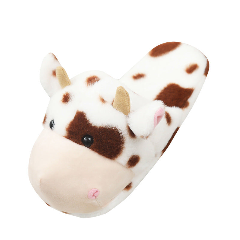 Cozy Cow Plush Slippers – Plush & Comfortable Home Shoes
