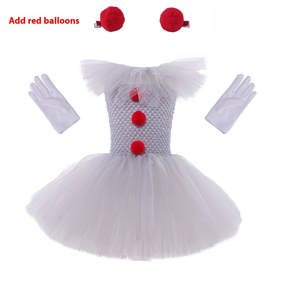 Mesh Princess Dress Set – Children’s Halloween Costume & Party Outfit