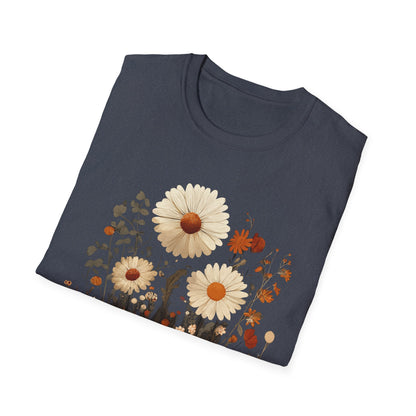 Autumn Harvest Floral Pumpkin Unisex T-Shirt