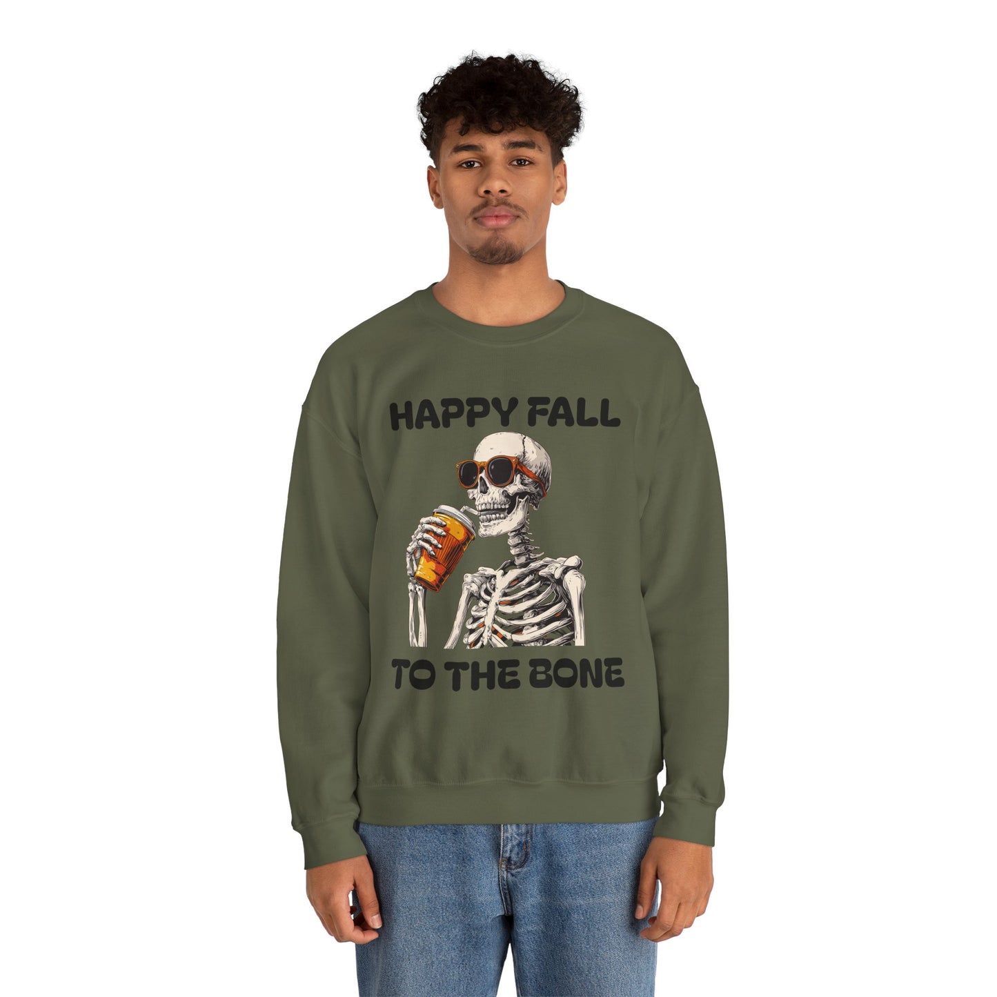 Happy Fall Skeleton Crewneck Sweatshirt, Halloween Apparel, Fall Fashion, Unisex Cozy Sweatshirt, Gift for Pumpkin Lovers, Spooky [...]