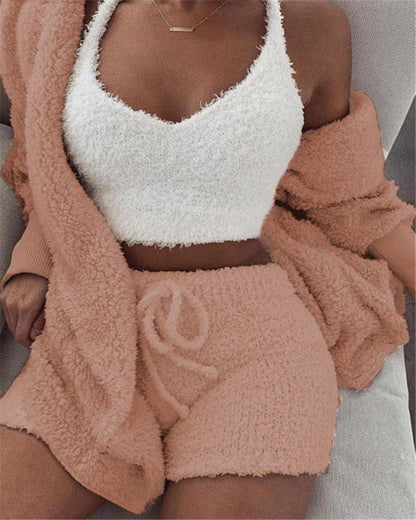 The Cozy Lounge Set – 3pc Fall Pajama & Loungewear Outfit
