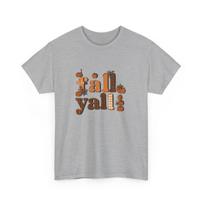 Fall Y'all Rustic Plaid Accent T-Shirt