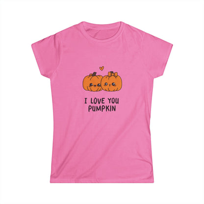 I Love You Pumpkin Women's Softstyle Cute Couples Tee