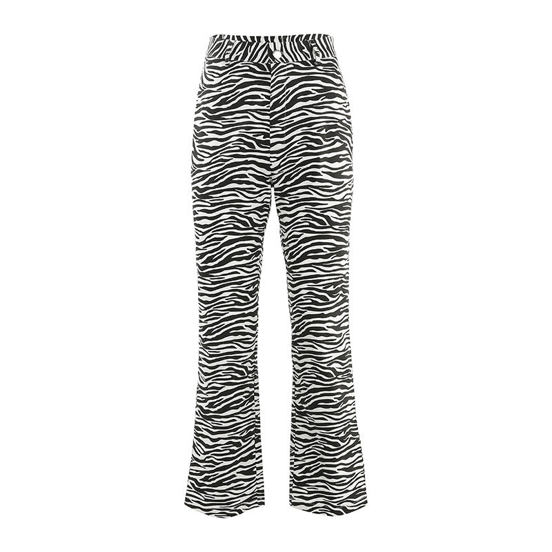 Casual Cow Pattern Pants