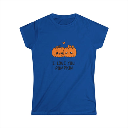 I Love You Pumpkin Women's Softstyle Cute Couples Tee