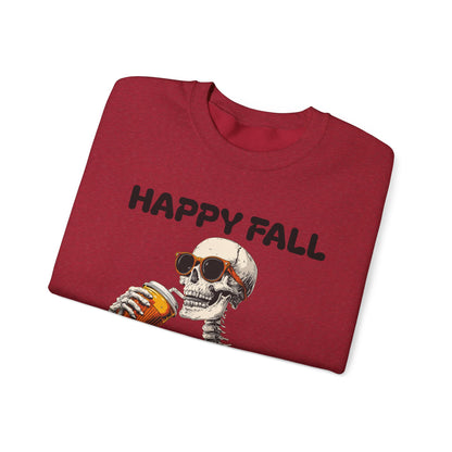 Happy Fall Skeleton Crewneck Sweatshirt, Halloween Apparel, Fall Fashion, Unisex Cozy Sweatshirt, Gift for Pumpkin Lovers, Spooky [...]
