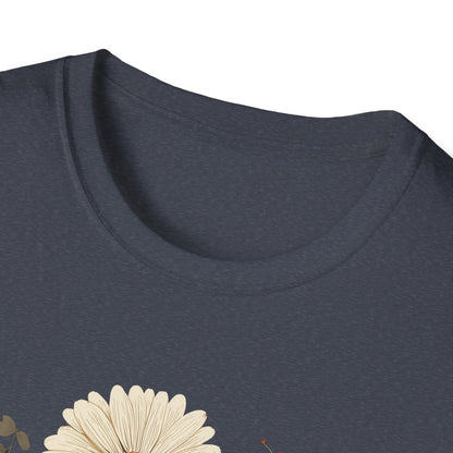 Autumn Harvest Floral Pumpkin Unisex T-Shirt