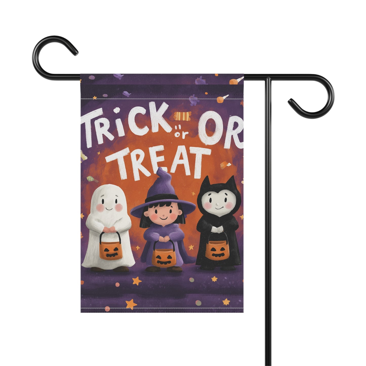 Halloween Garden Banner, Trick or Treat Outdoor Decor, Festive Yard Sign, Fall Celebration Decoration, Spooky House Warming Gift