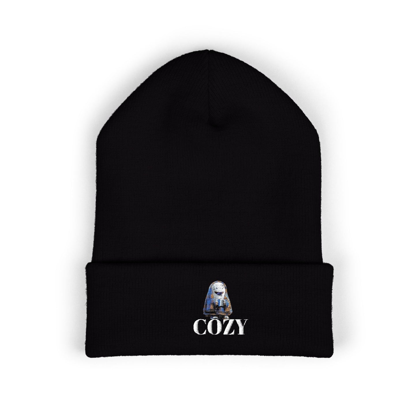 Cozy Embroidered Cuffed Beanie - Warm Winter Hat, Unisex Knit Cap, Cute Fall Fashion, Gift for Nature Lovers, Casual Everyday Wear