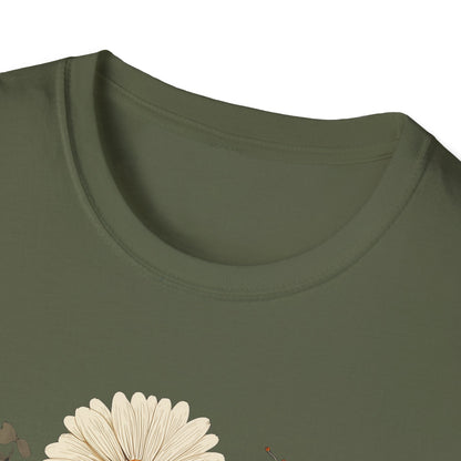Autumn Harvest Floral Pumpkin Unisex T-Shirt