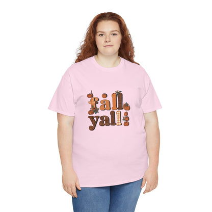 Fall Y'all Rustic Plaid Accent T-Shirt