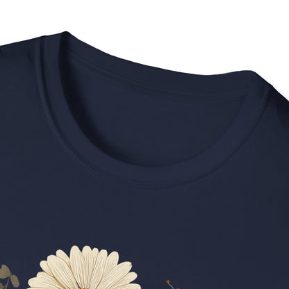 Autumn Harvest Floral Pumpkin Unisex T-Shirt