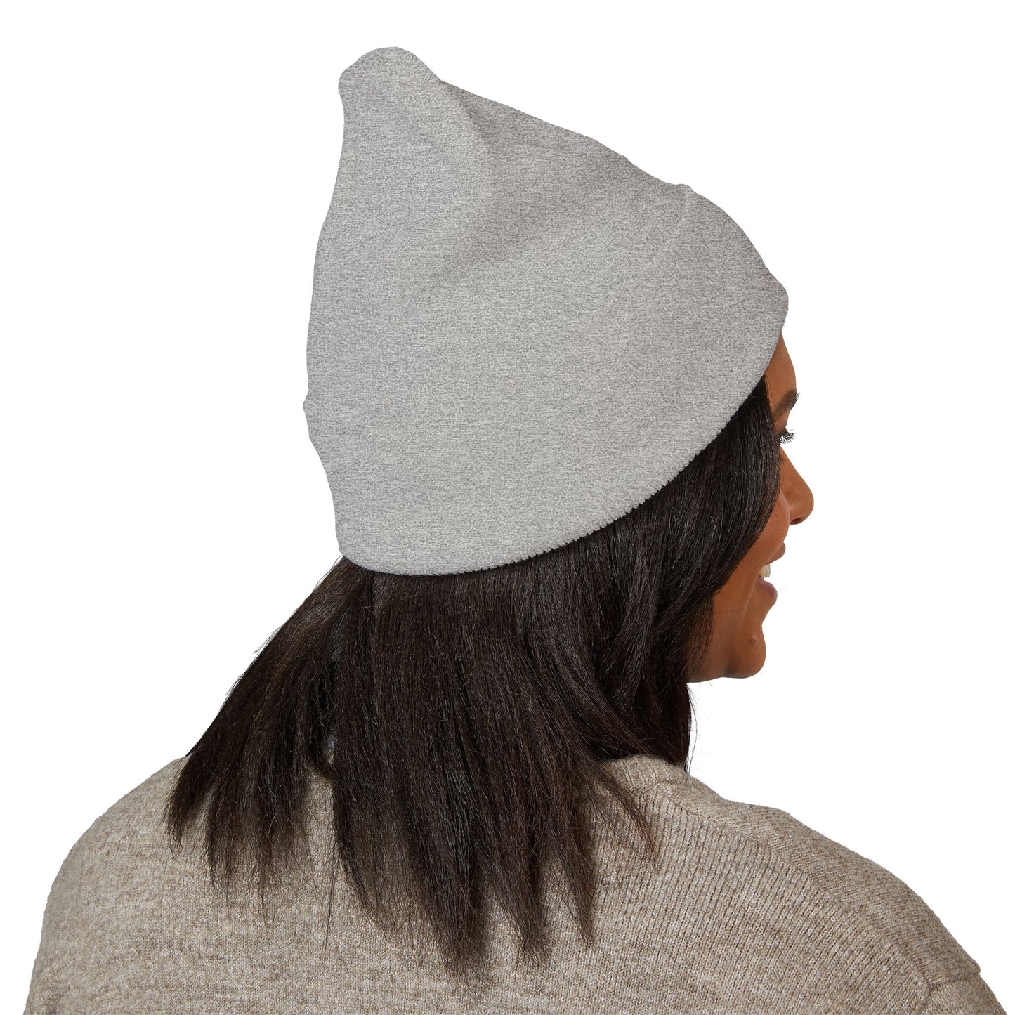 Cozy Embroidered Cuffed Beanie - Warm Winter Hat, Unisex Knit Cap, Cute Fall Fashion, Gift for Nature Lovers, Casual Everyday Wear