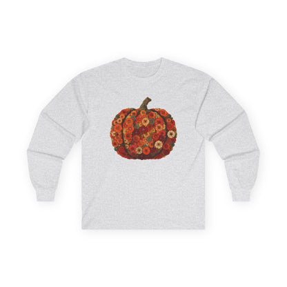 Floral Pumpkin Long-Sleeve Unisex T-Shirt