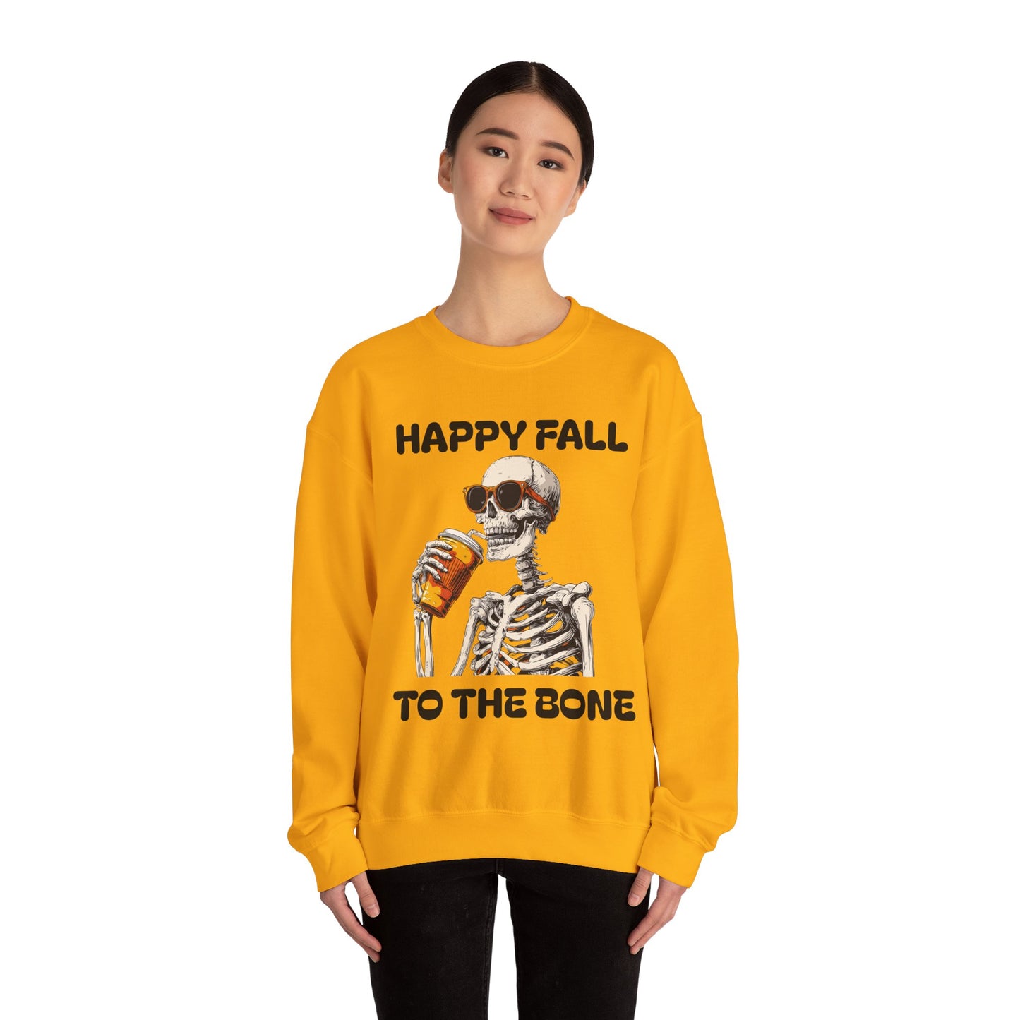 Happy Fall Skeleton Crewneck Sweatshirt, Halloween Apparel, Fall Fashion, Unisex Cozy Sweatshirt, Gift for Pumpkin Lovers, Spooky [...]
