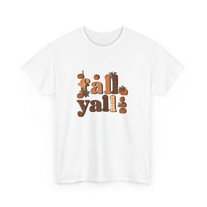 Fall Y'all Rustic Plaid Accent T-Shirt