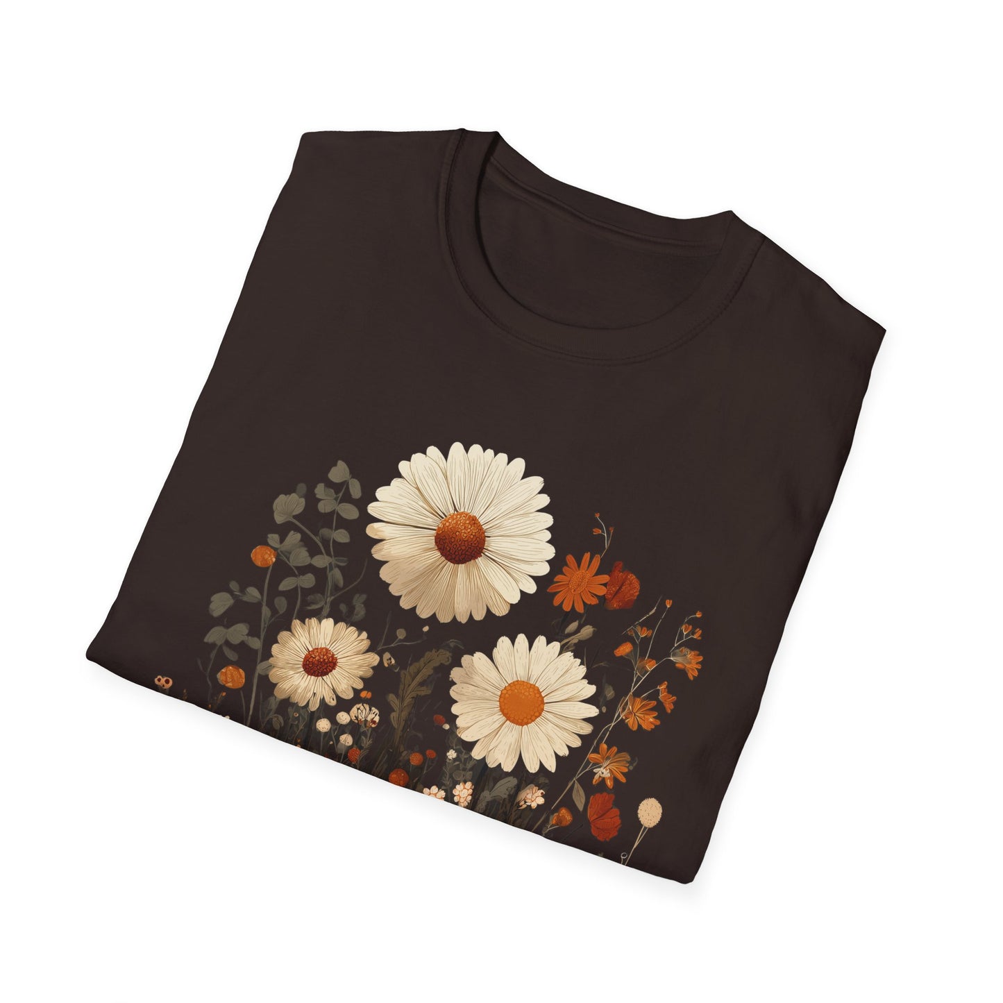 Autumn Harvest Floral Pumpkin Unisex T-Shirt