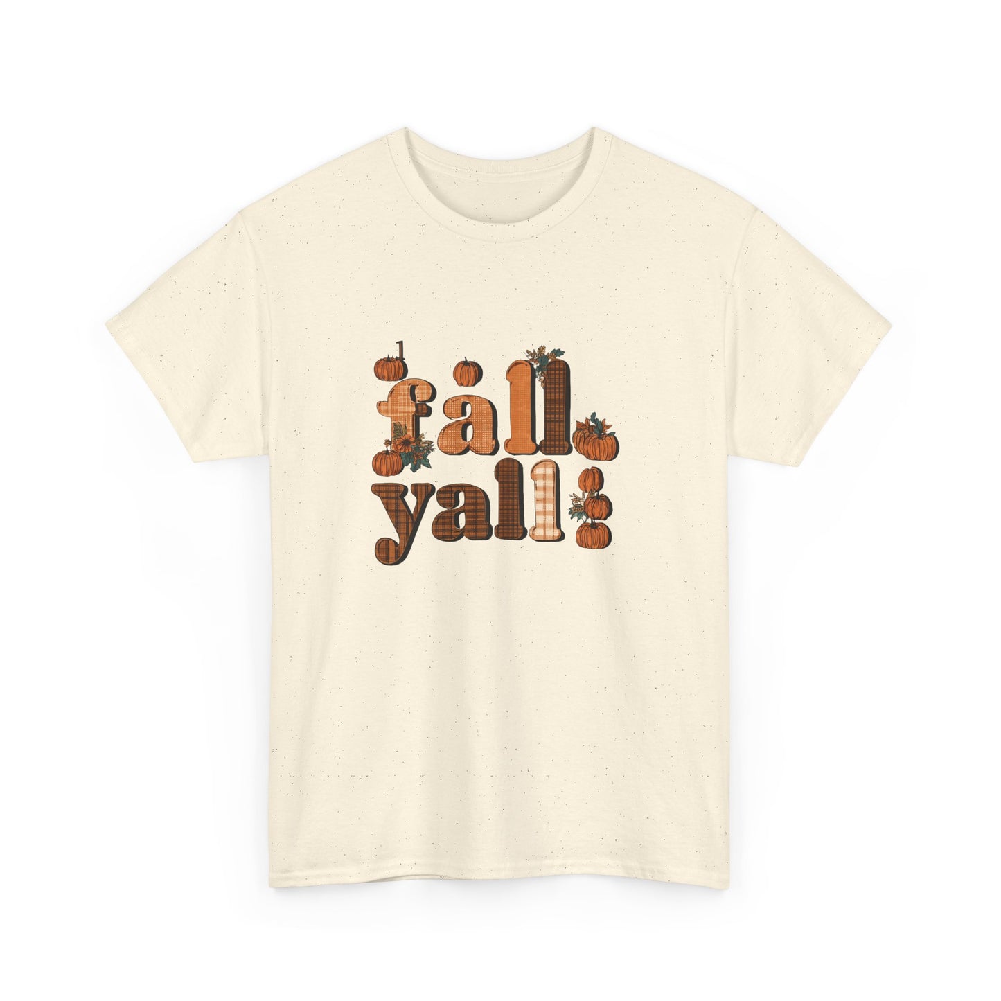 Fall Y'all Rustic Plaid Accent T-Shirt