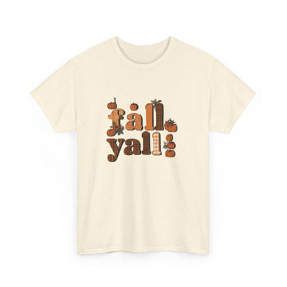 Fall Y'all Rustic Plaid Accent T-Shirt