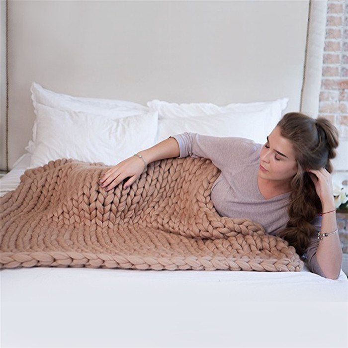 Cozy Feeling Knit Blanket