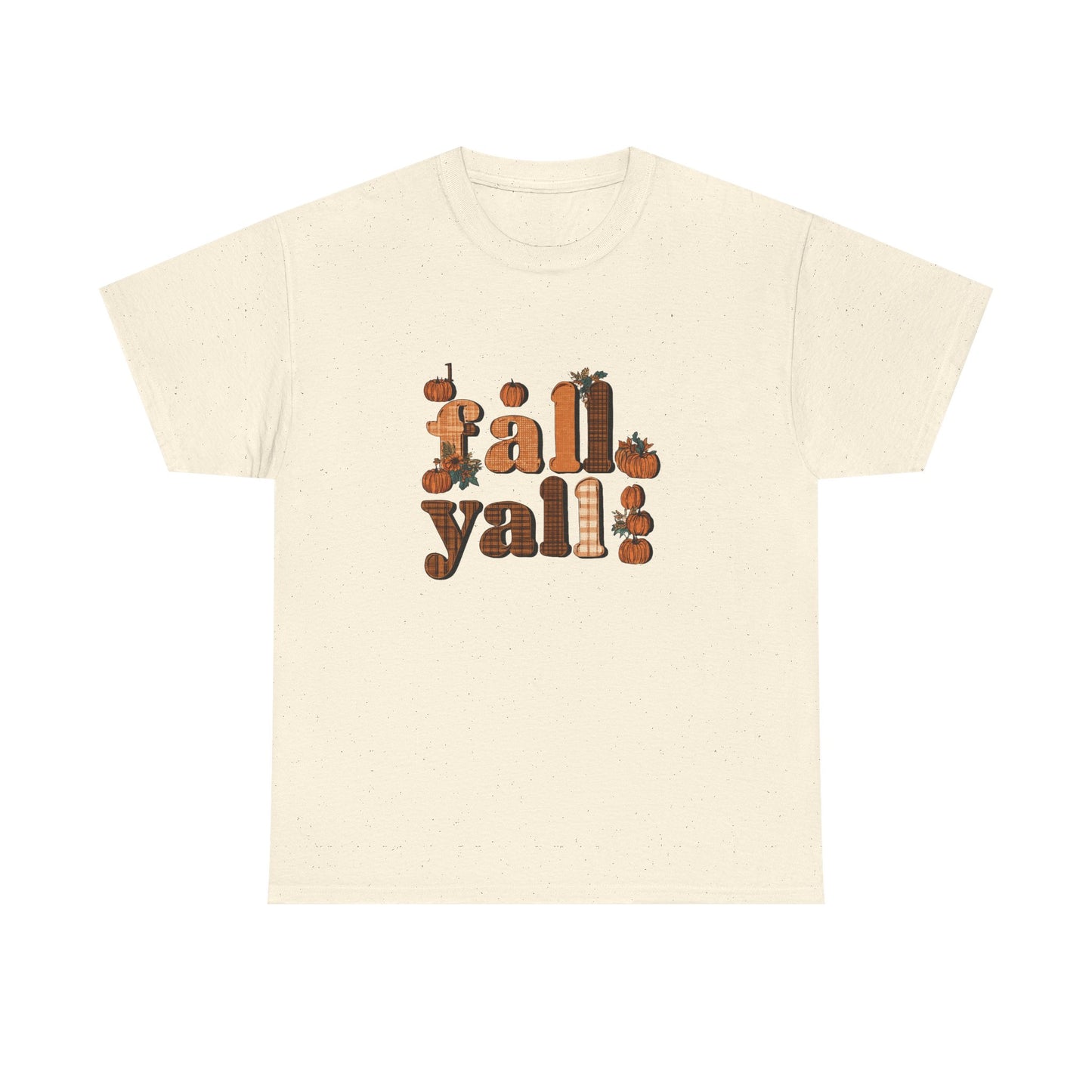 Fall Y'all Rustic Plaid Accent T-Shirt