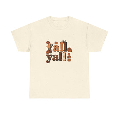 Fall Y'all Rustic Plaid Accent T-Shirt