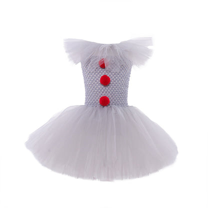Mesh Princess Dress Set – Children’s Halloween Costume & Party Outfit