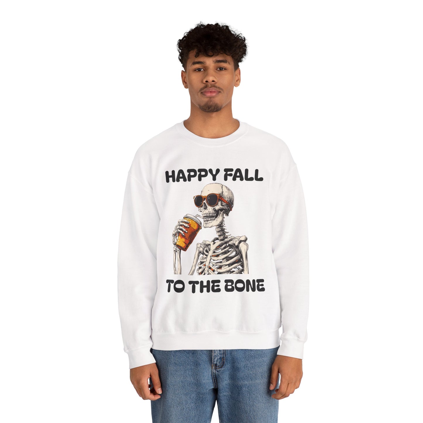 Happy Fall Skeleton Crewneck Sweatshirt, Halloween Apparel, Fall Fashion, Unisex Cozy Sweatshirt, Gift for Pumpkin Lovers, Spooky [...]
