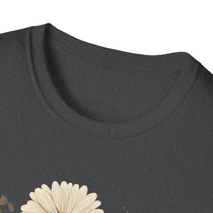 Autumn Harvest Floral Pumpkin Unisex T-Shirt