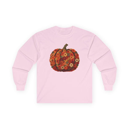 Floral Pumpkin Long-Sleeve Unisex T-Shirt