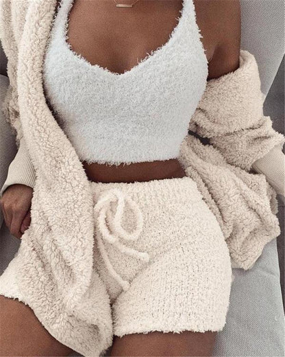 The Cozy Lounge Set – 3pc Fall Pajama & Loungewear Outfit