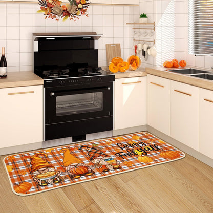 Fall Kitchen Mat Set Of 2, Autumn Kitchen Rugs Maple Leaves Kitchen Mats Decor Thanksgiving Decorative
