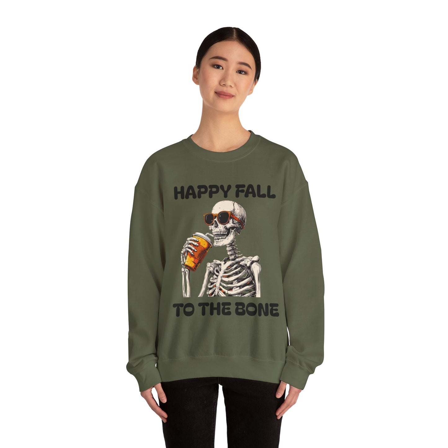 Happy Fall Skeleton Crewneck Sweatshirt, Halloween Apparel, Fall Fashion, Unisex Cozy Sweatshirt, Gift for Pumpkin Lovers, Spooky [...]