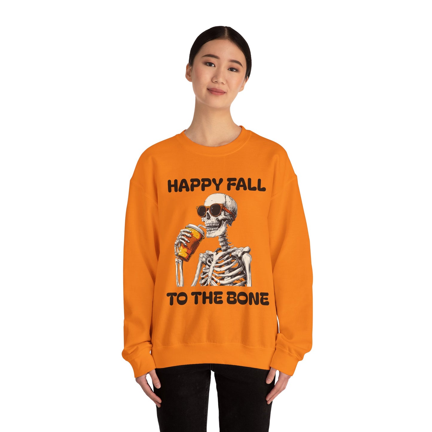 Happy Fall Skeleton Crewneck Sweatshirt, Halloween Apparel, Fall Fashion, Unisex Cozy Sweatshirt, Gift for Pumpkin Lovers, Spooky [...]