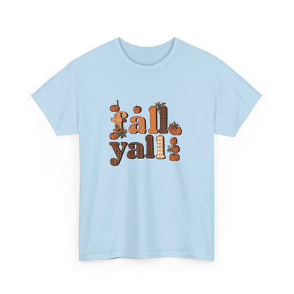 Fall Y'all Rustic Plaid Accent T-Shirt