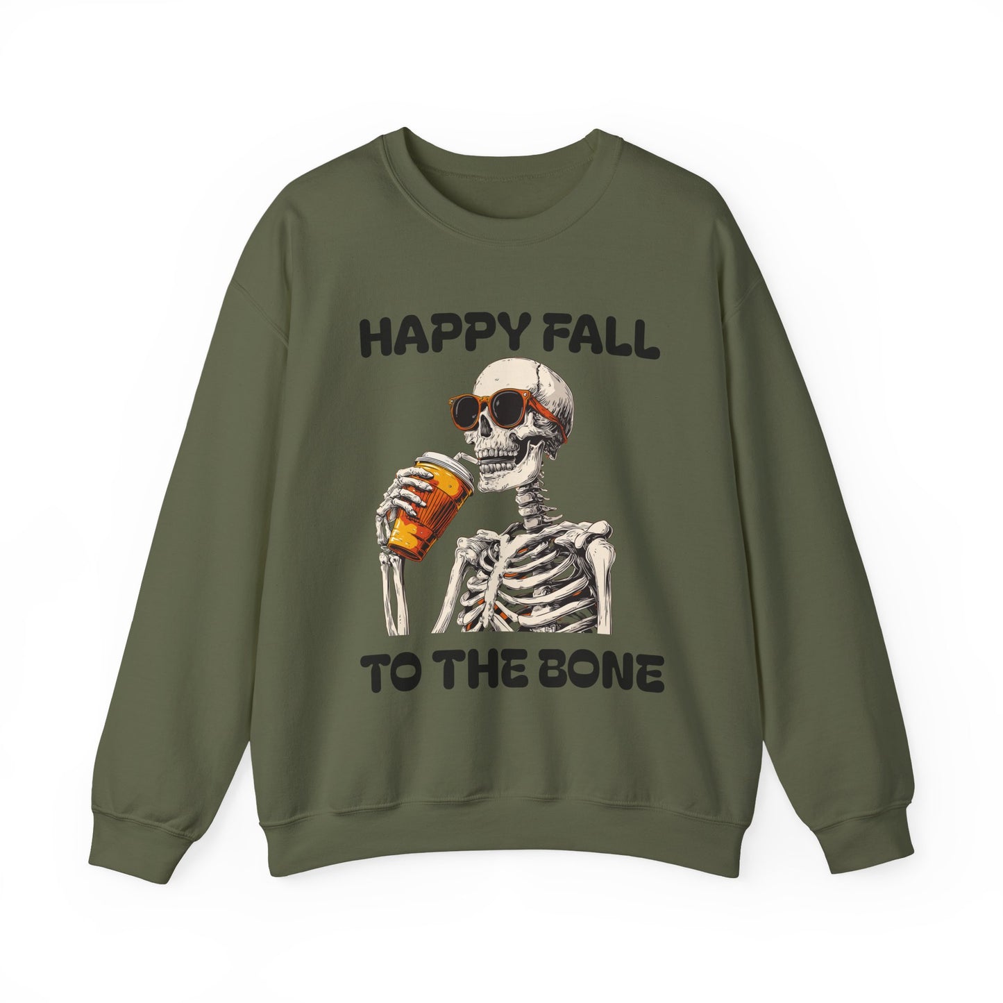 Happy Fall Skeleton Crewneck Sweatshirt, Halloween Apparel, Fall Fashion, Unisex Cozy Sweatshirt, Gift for Pumpkin Lovers, Spooky [...]