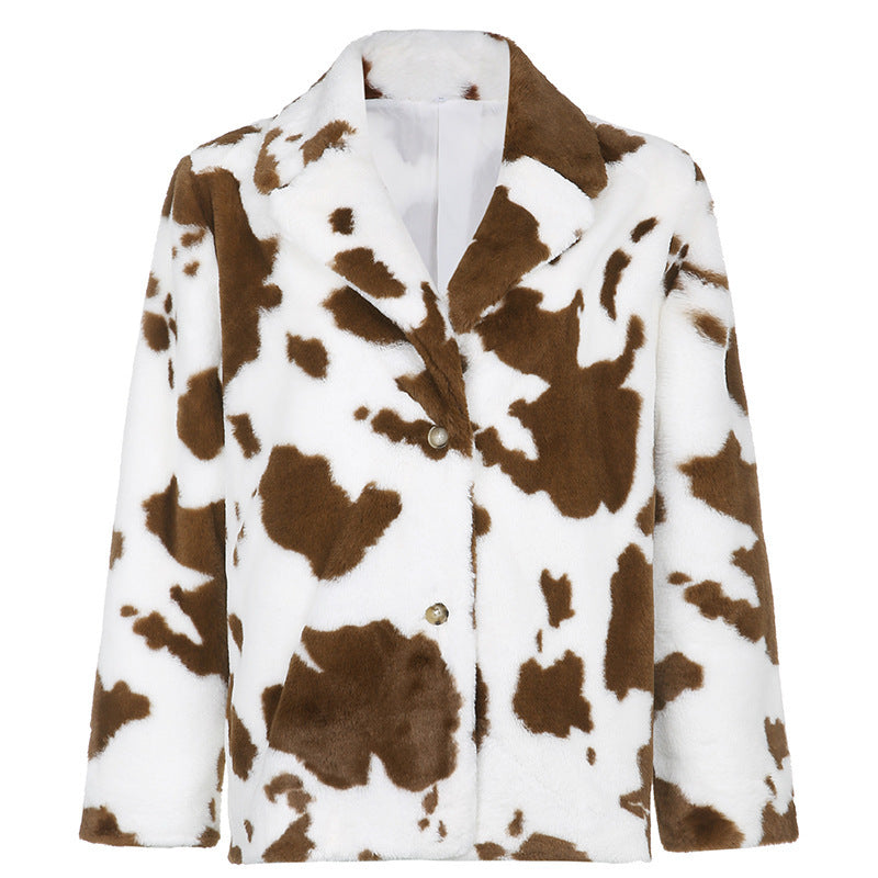 Cowhide Mink Coat-Chic & Cozy Outerwear