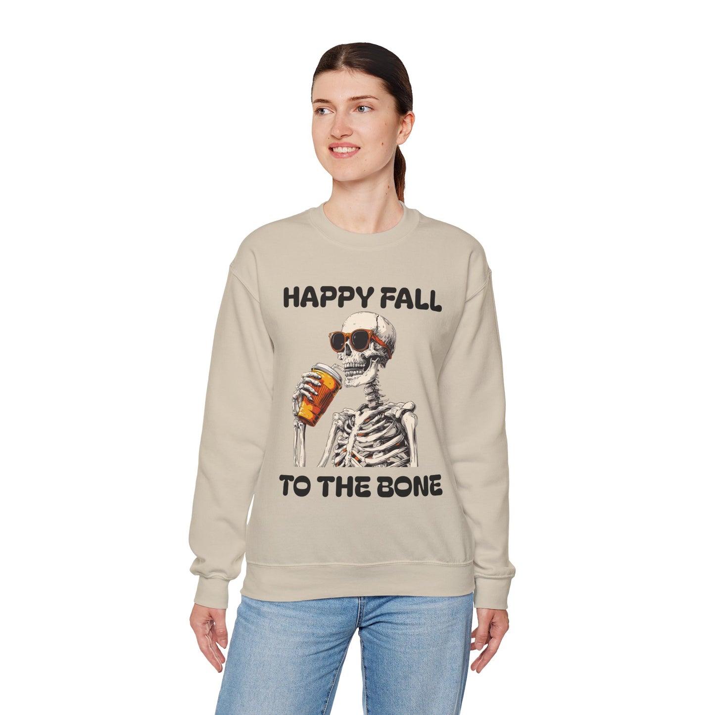 Happy Fall Skeleton Crewneck Sweatshirt, Halloween Apparel, Fall Fashion, Unisex Cozy Sweatshirt, Gift for Pumpkin Lovers, Spooky [...]