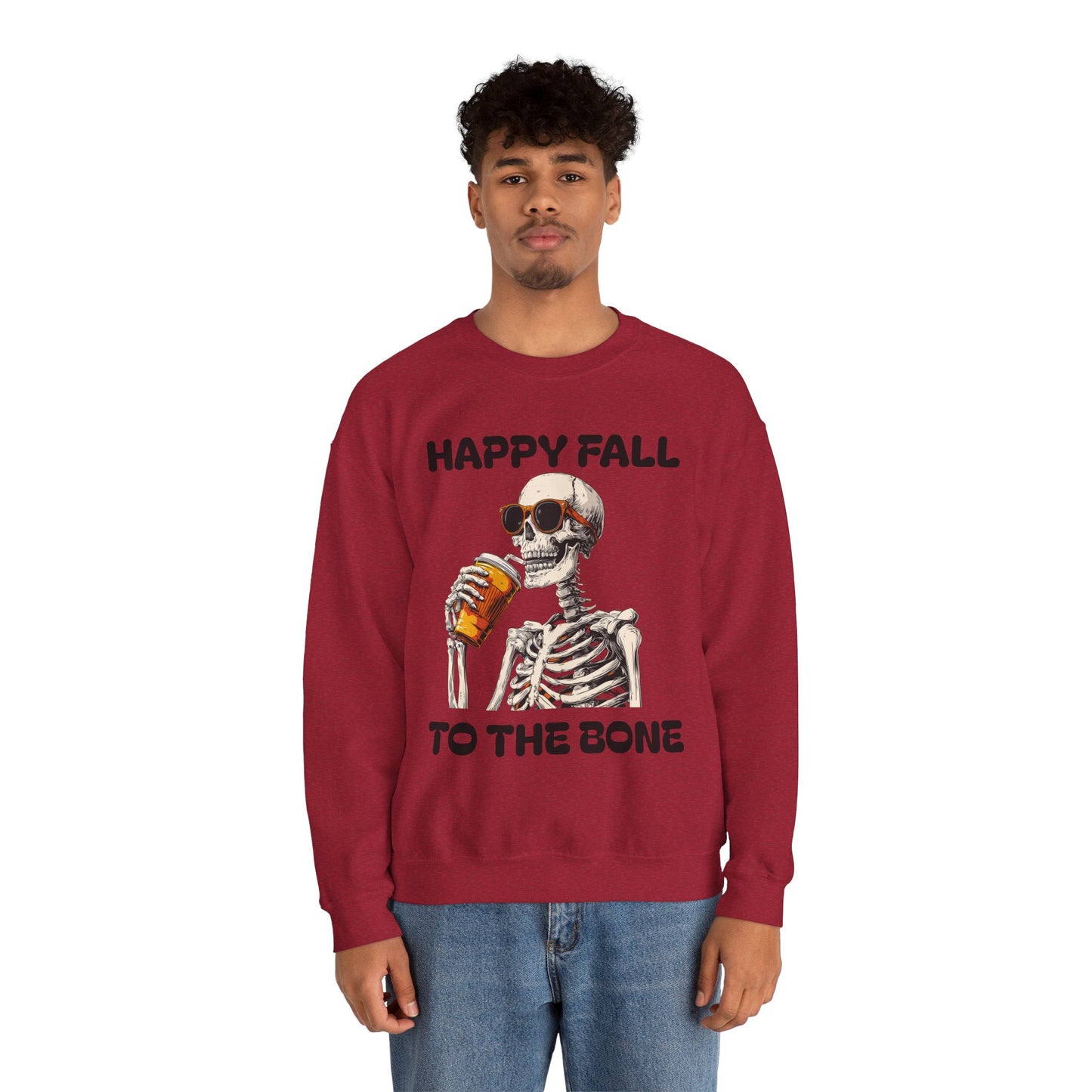 Happy Fall Skeleton Crewneck Sweatshirt, Halloween Apparel, Fall Fashion, Unisex Cozy Sweatshirt, Gift for Pumpkin Lovers, Spooky [...]