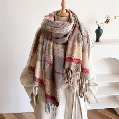 Unisex Autumn & Winter Tassel Scarf – Cozy All-Match Knit Wrap