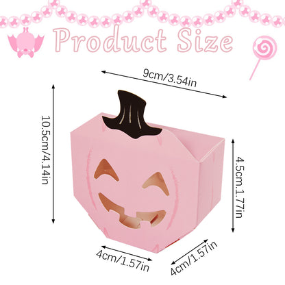 10 Pcs Halloween Pumpkin Gift Boxes