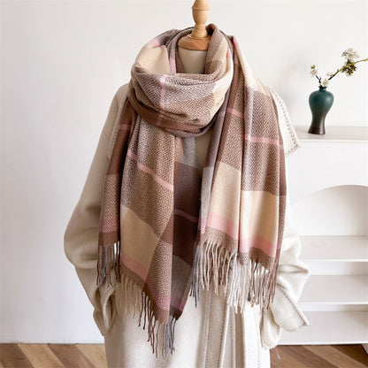 Unisex Autumn & Winter Tassel Scarf – Cozy All-Match Knit Wrap