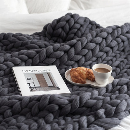 Cozy Feeling Knit Blanket