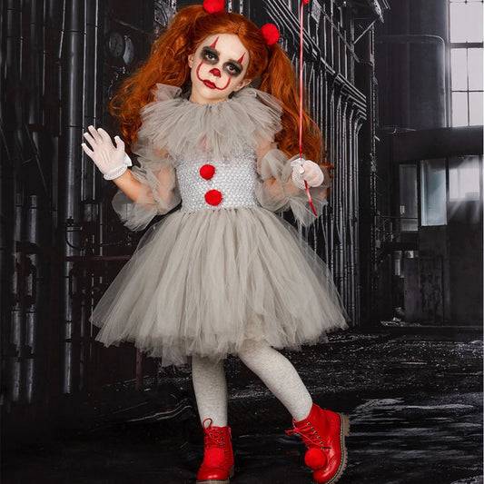 Mesh Princess Dress Set – Children’s Halloween Costume & Party Outfit